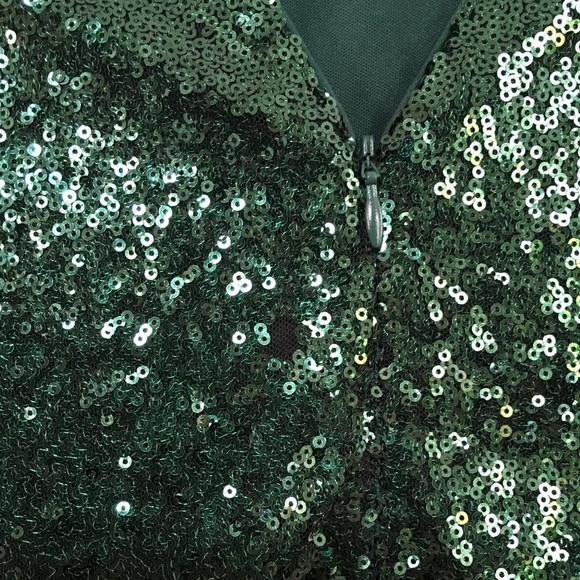 Lulu's Green Sequin Mini Dress - Picture 6 of 7